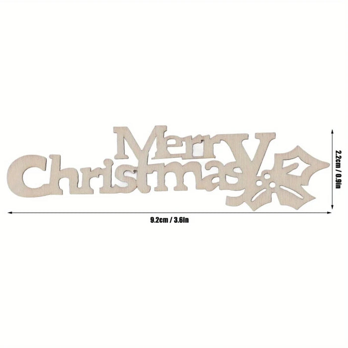 10pcs Christmas Letter Ornaments.