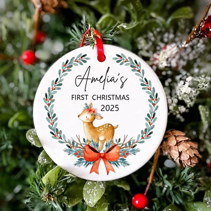 Personalized Baby First Christmas Ornament