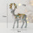 Christmas Pink Flocked Deer Ornament