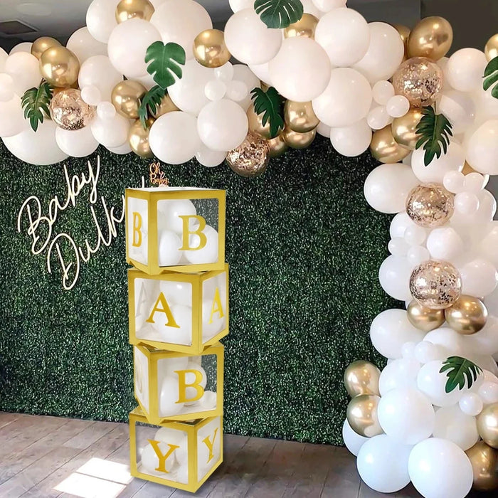 Baby Shower Balloon Box Decorations