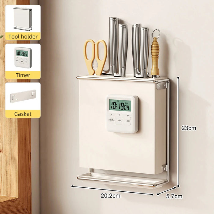 Kitchen Knife Drying Holder with Drainer