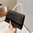 Gold Bright Silk Evening Bag Women Elegant Banquet Clutch Pearl Chain Shoulder Bags Luxury Purse Female Wedding Party Handbags