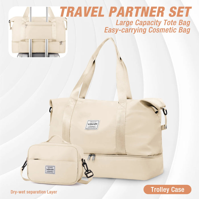 Travel Foldable Duffel Bag for Airlines Carry on Bag for Women Girls Lightweight Large Capacity Sports Weekend Trip Overnigh Bag