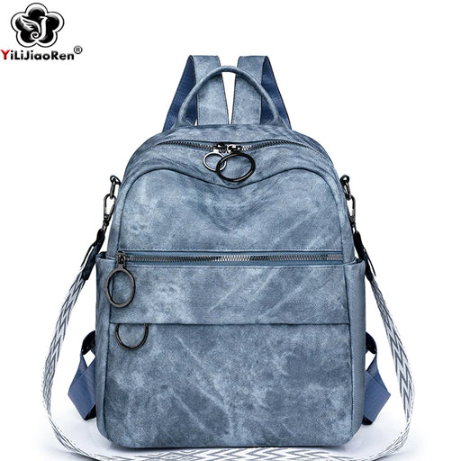 Fashion Backpack Women Quality Leather Rucksacks Ladies Shoulder Bag Multifunction Travel Back Pack Large School Bags for Girls