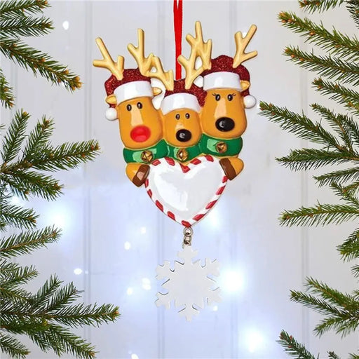 Personalized Family Christmas Tree Bauble.