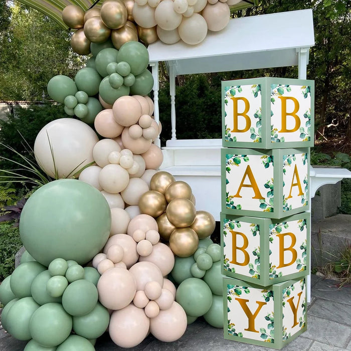 Baby Shower Balloon Box Decorations