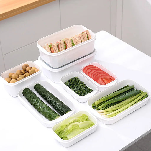 White Airtight Food Storage Containers.
