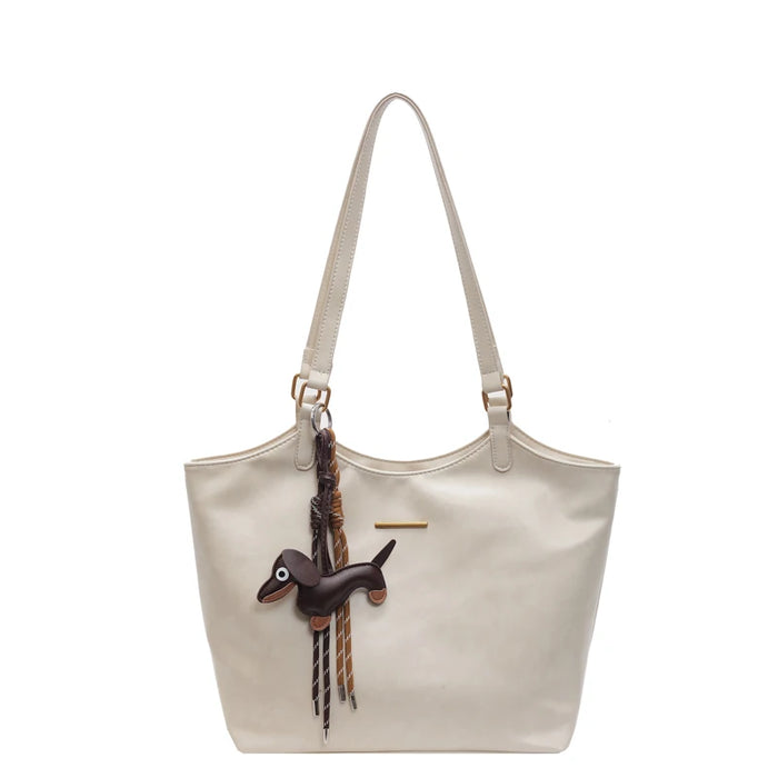 Vintage Leather Tote Bag