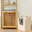 Bamboo Laundry Hamper with Shelf