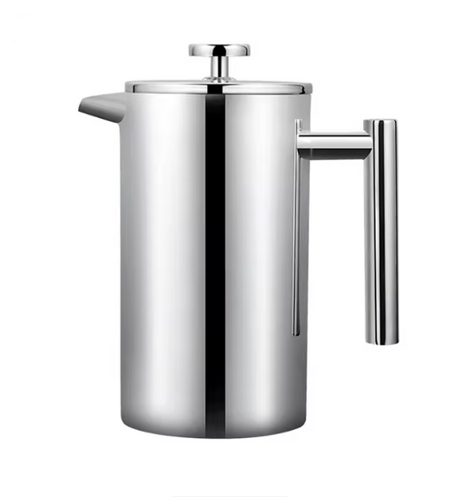 Stainless Steel French Press Coffee & Tea Maker – Modern Luxury Design, 350–1500ml