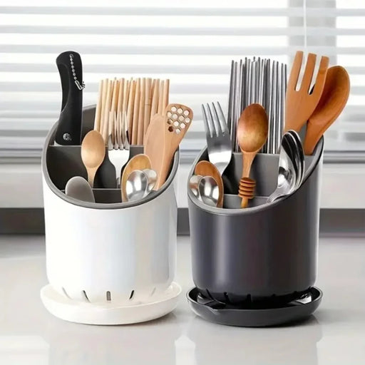 Plastic Cutlery Storage Holder & Drainer