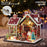 Christmas Night Warm House Miniature Dollhouse DIY Kit with Music Box