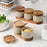 Ceramic Food Storage Jar with Wooden Lid & Spoon