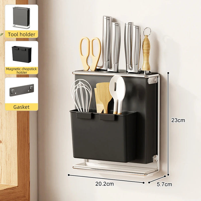 Kitchen Knife Drying Holder with Drainer