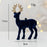 Christmas Pink Flocked Deer Ornament