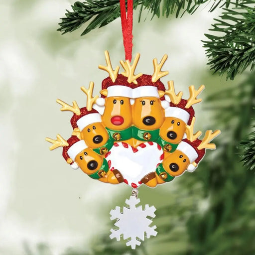 Personalized Family Christmas Tree Bauble.
