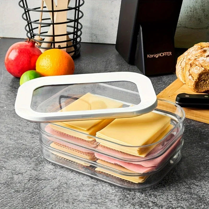 Stackable Refrigerator Storage Containers with Lids