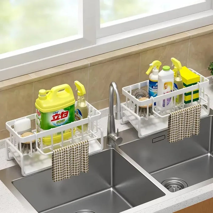 Kitchen Spice Storage Shelf with Drainage Rack
