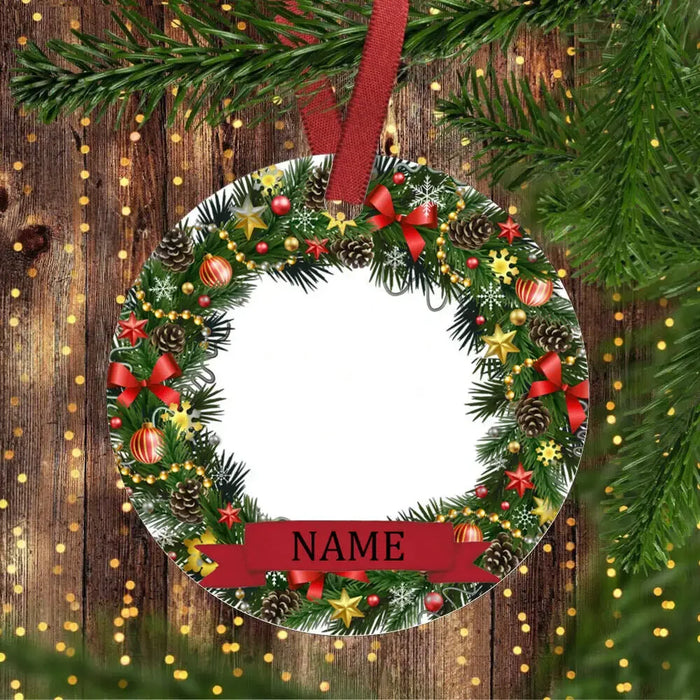 Personalized Baby Christmas Ceramic Ornament