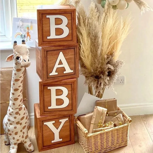 Baby Shower Balloon Box Decorations