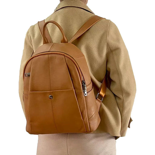 Fashion Women Genuine Leather Backpack Multifunctional Ladies Tote or Shoulder Bag 2025 New Real Cow Leather Travel Bagpack