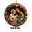 12x Wooden Nativity Scene Ornaments