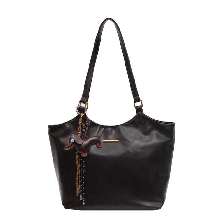 Vintage Leather Tote Bag