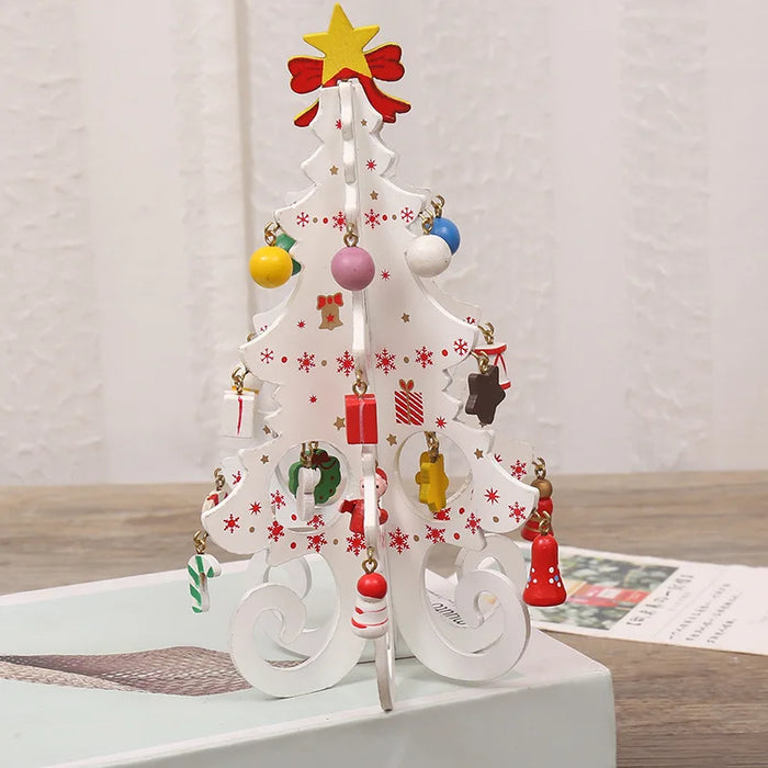 1 Pc Creative Wooden Christmas Tree Ornament