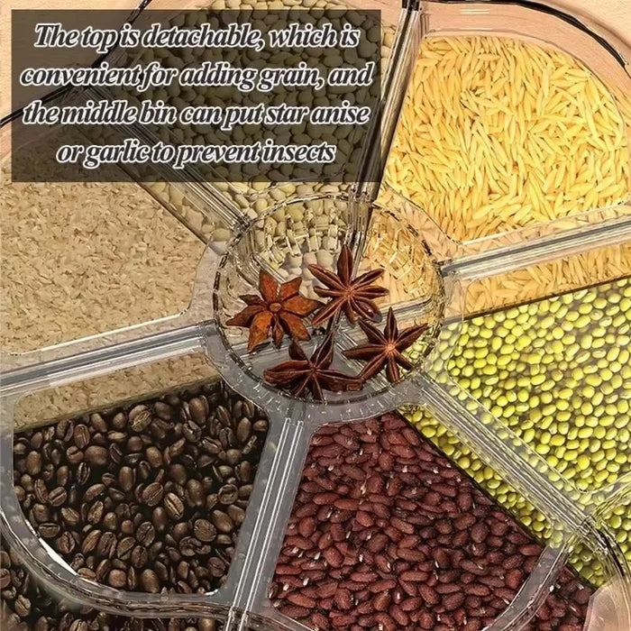 Rotating Airtight Rice Dispenser
