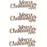 10pcs Christmas Letter Ornaments.