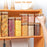 Kitchen Clear Rectangle Storage Jars with Bamboo Lids