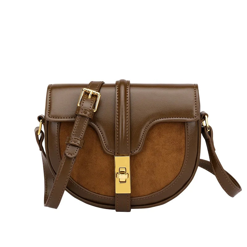 SR Leather Crossbody  Saddle Bags Mini Vintage