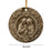 12x Wooden Nativity Scene Ornaments