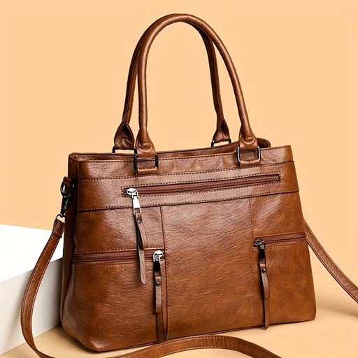 Elegant Handbag for Women High Quality Leather Top-Handle Bags Purse Ladies Shoulder Crossbody Bag Casual Tote Luxury Brand Bag