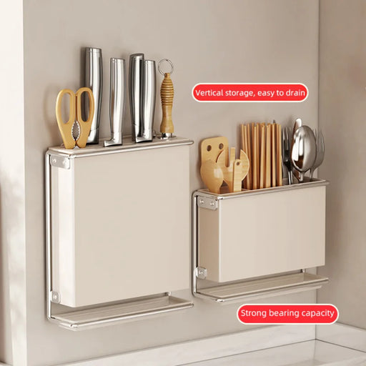 Kitchen Knife Drying Holder with Drainer