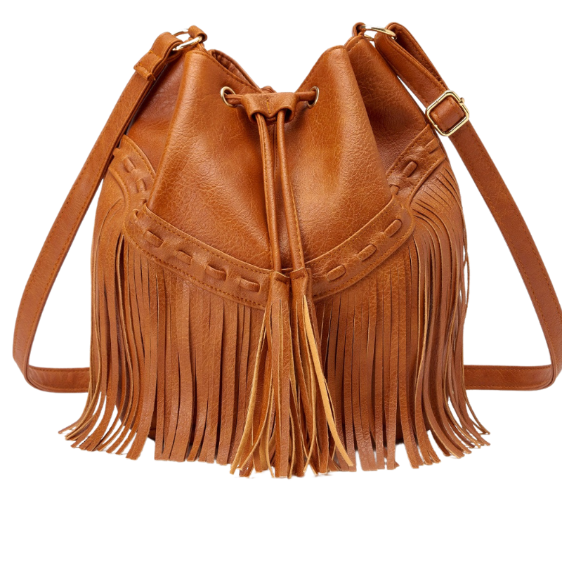 Handmade Tassel Bucket Bag