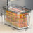 Refrigerator Food Storage Containers with Drain Basket