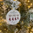 Personalized First Christmas as Family of 3 Bauble.