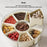 8-Grid Transparent Kitchen Seasoning Storage Box with Sealed Lid & Handle