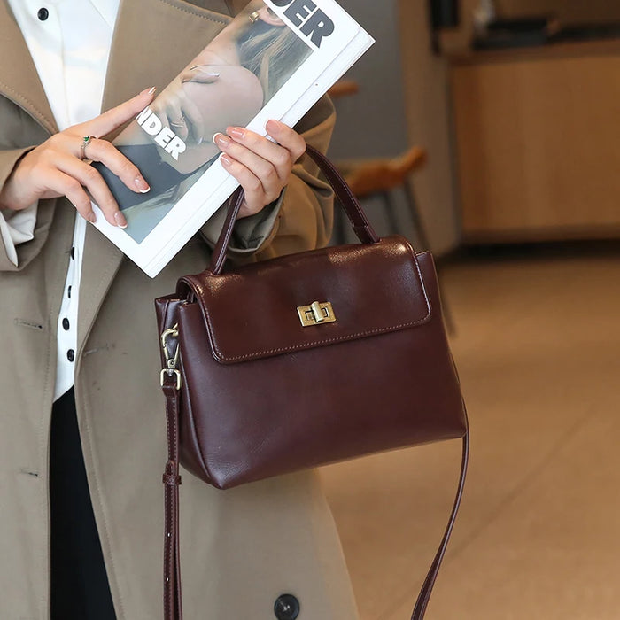 Luxury Designer Tote Bag for Women Genuine Cowhide Leather Large Capacity Crossbody Shoulder Bag Fashion Casual Work Purse