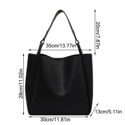 Large Capacity Leather Shoulder Bag