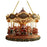2D Santa Carousel Christmas Hanging Ornament