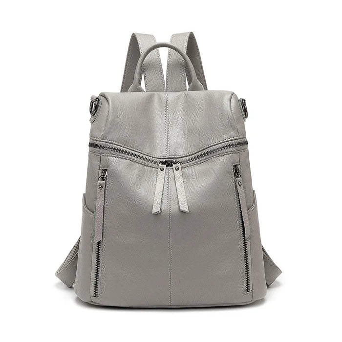 Soft Leather Backpack Lightweight Women Backpack Sheepskin Casual Waterproof Travel Bag Mother Kids Bags for Girl School Bags