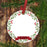 Personalized Baby Christmas Ceramic Ornament