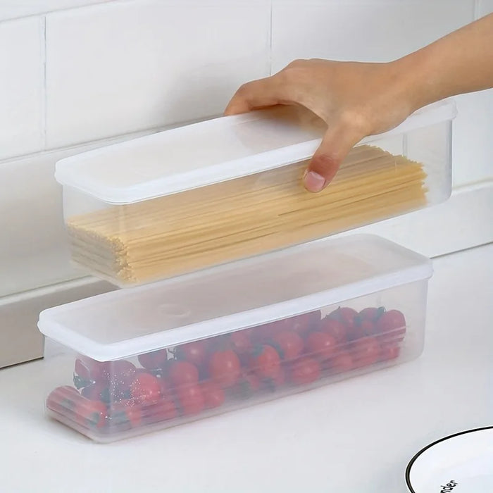 4-Piece Long Rectangular Food Storage Containers