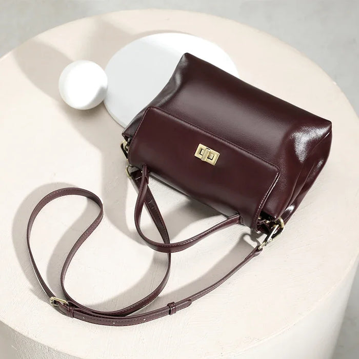 Luxury Designer Tote Bag for Women Genuine Cowhide Leather Large Capacity Crossbody Shoulder Bag Fashion Casual Work Purse