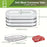 Stackable Refrigerator Storage Containers with Lids