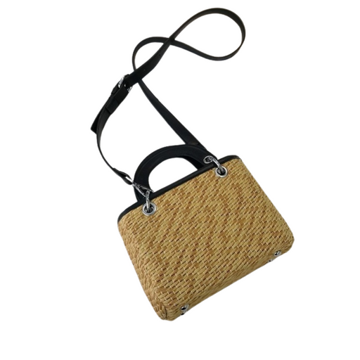 Square Straw Bag Summer Rattan Bag