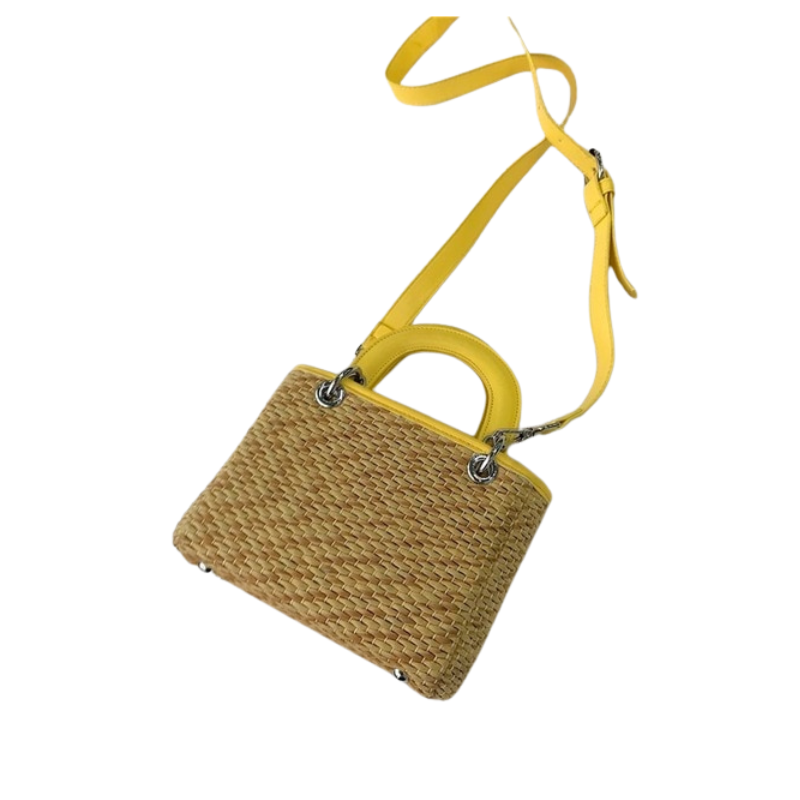 Square Straw Bag Summer Rattan Bag