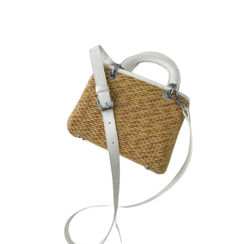 Square Straw Bag Summer Rattan Bag